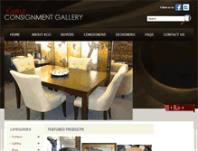 Tablet Screenshot of karensconsignmentgallery.com